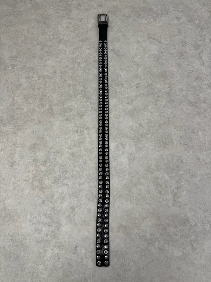 2000s Dolce & Gabbana Studded Black Leather Belt lFoCokE 7