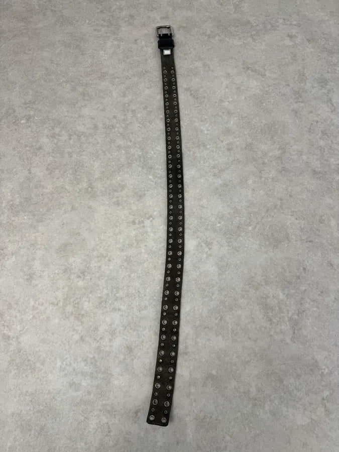 2000s Dolce & Gabbana Studded Black Leather Belt lFoCokE 8