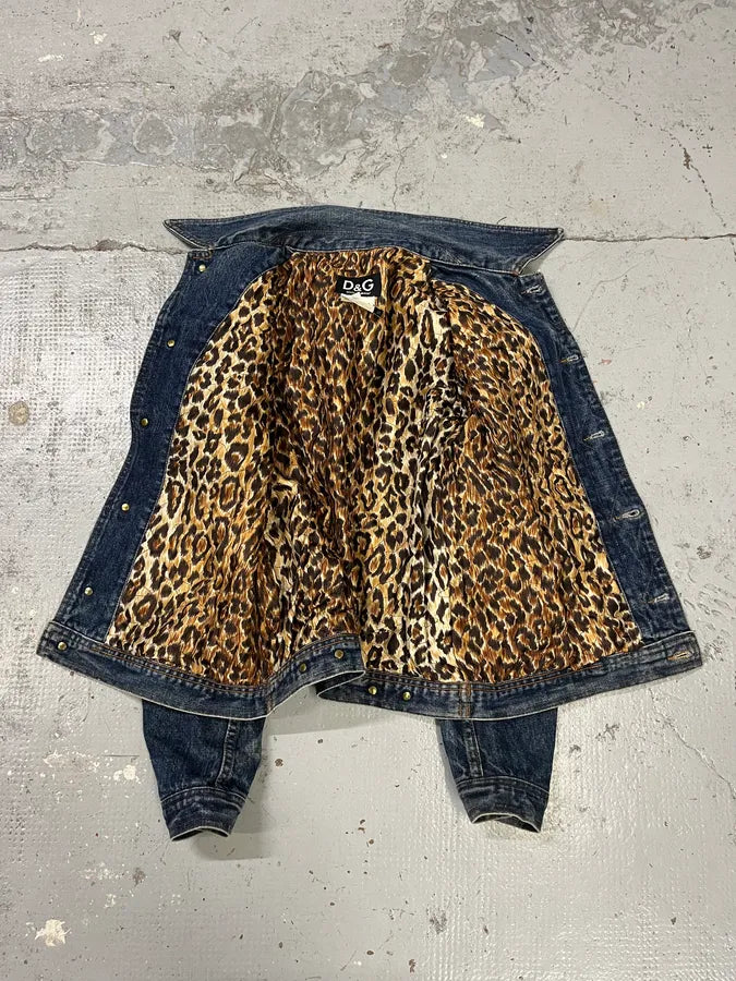 2000s Dolce & Gabbana Studded Blue Denim Jacket QcgphSO 7