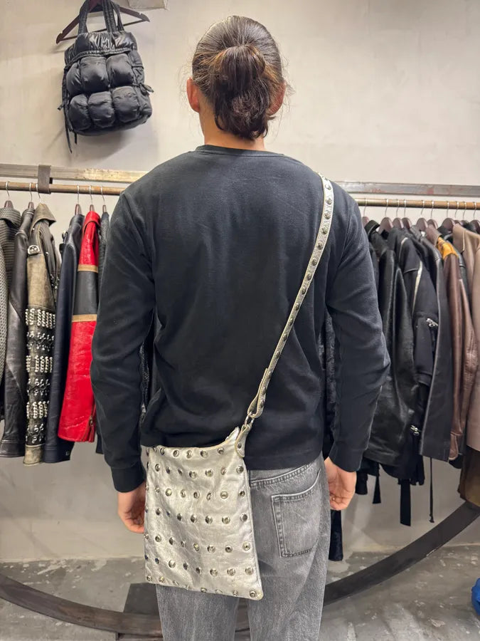 2000s Dolce & Gabbana Studded Buttoned Silver Handle Bag (OS) Wagdwmm 6