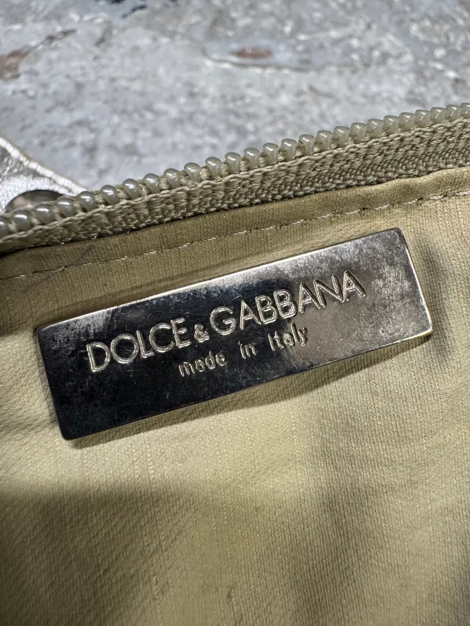 2000s Dolce & Gabbana Studded Buttoned Silver Handle Bag (OS) Wagdwmm 7