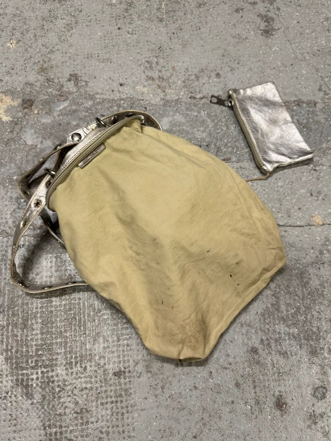 2000s Dolce & Gabbana Studded Buttoned Silver Handle Bag (OS) Wagdwmm 8