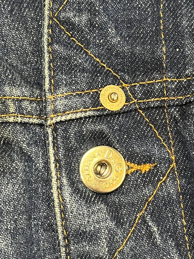 2000s Dolce & Gabbana Studded Denim Jacket WIeSSLd 8