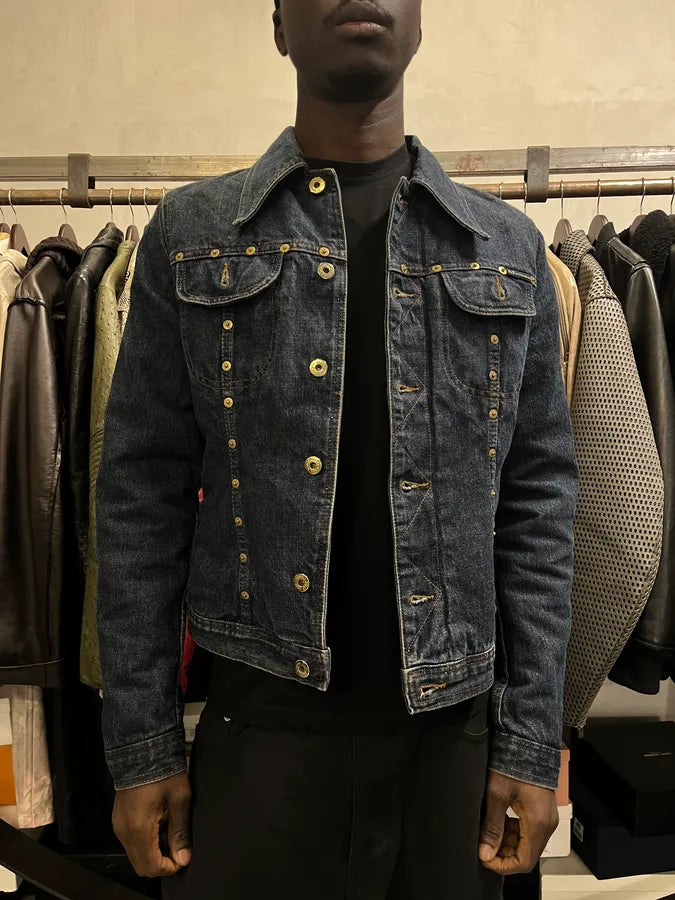 2000s Dolce & Gabbana Studded Denim Jacket WIeSSLd 1