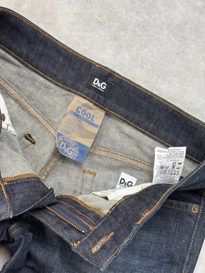 2000s Dolce & Gabbana Studded Embellished Faded Blue Denim Jeans vOdytkN 10