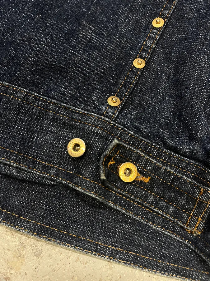 2000s Dolce & Gabbana Studded Faded Denim Jacket rqMxxFW 8