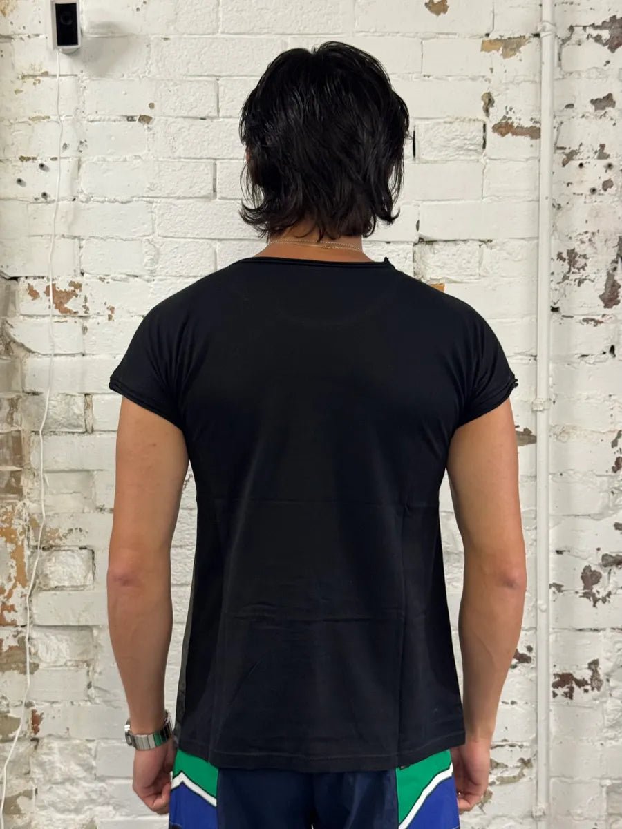 2000s Dolce & Gabbana Sun Bath Women Black T-Shirt LknuBHl 2
