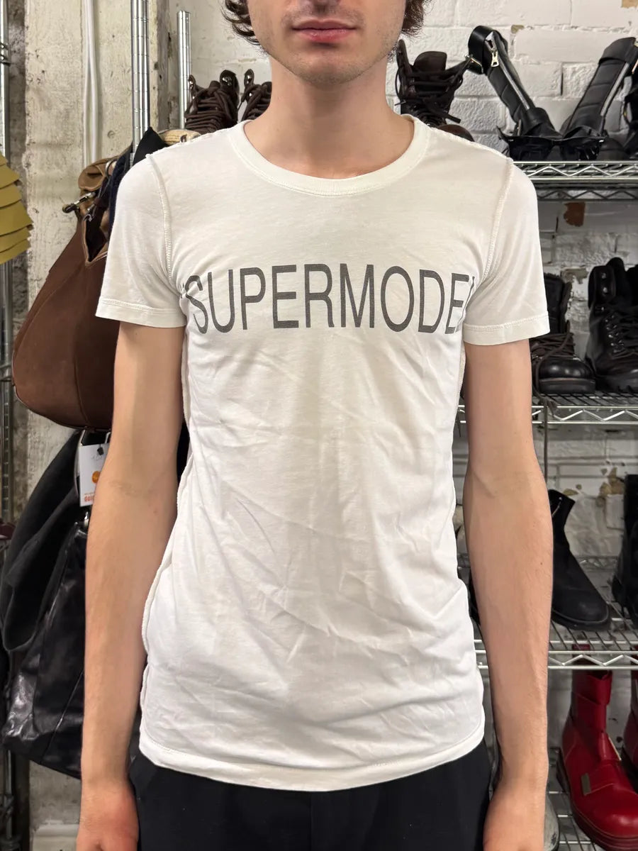 2000s Dolce & Gabbana Supermodel White T-shirt (M) cQizURb 1