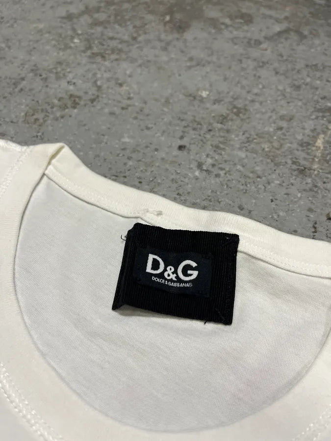 2000s Dolce & Gabbana Supermodel White T-shirt (M) cQizURb 5