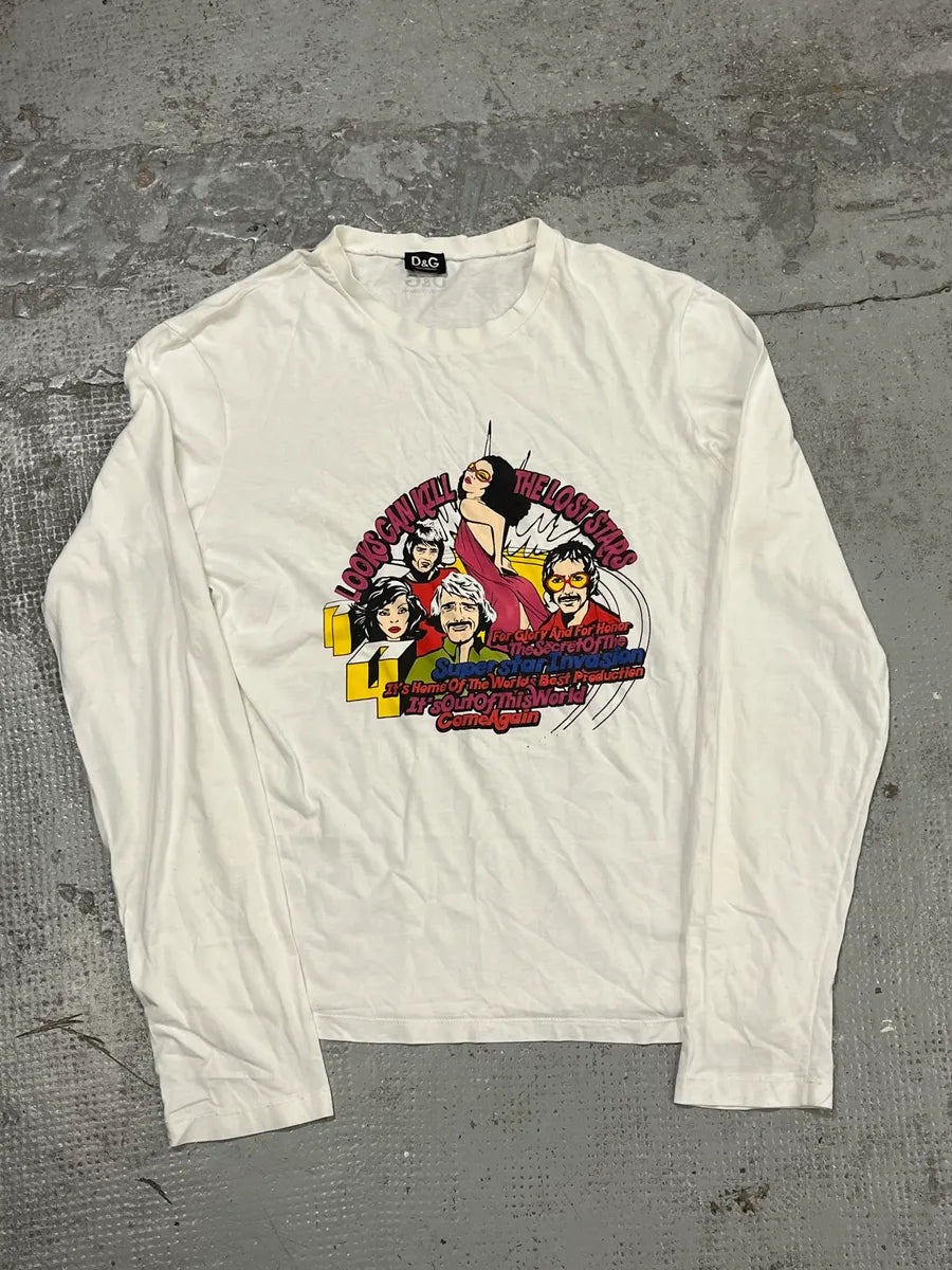 AW2004 Dolce & Gabbana Superstars White Longsleeves OoRtSJp 2