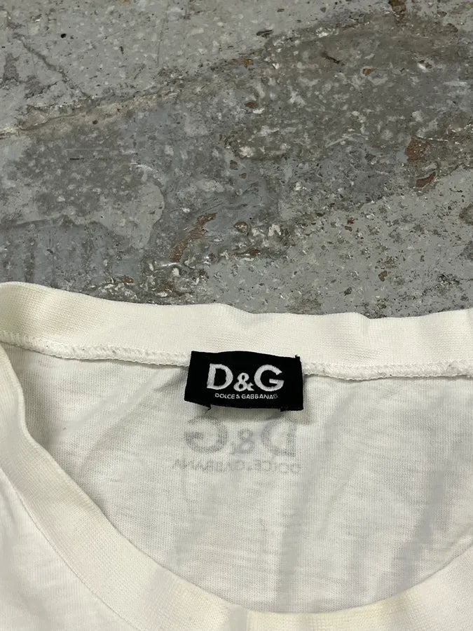 AW2004 Dolce & Gabbana Superstars White Longsleeves OoRtSJp 7
