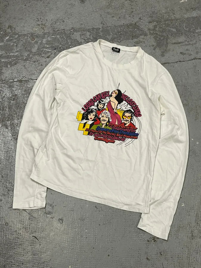 AW2004 Dolce & Gabbana Superstars White Longsleeves OoRtSJp 3