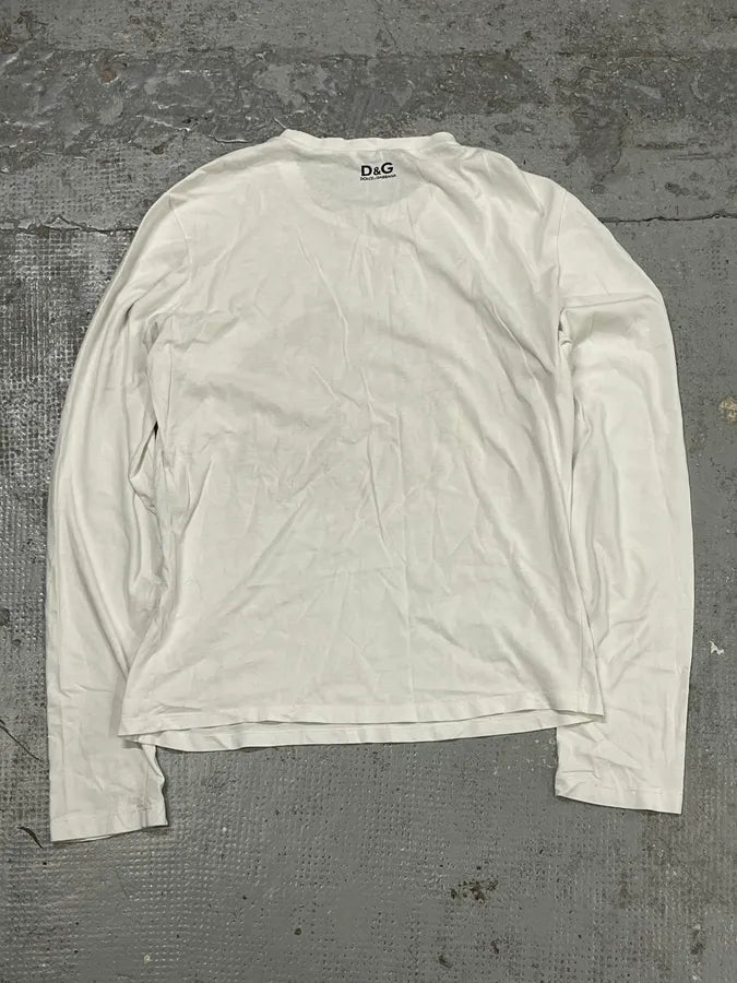 AW2004 Dolce & Gabbana Superstars White Longsleeves OoRtSJp 4