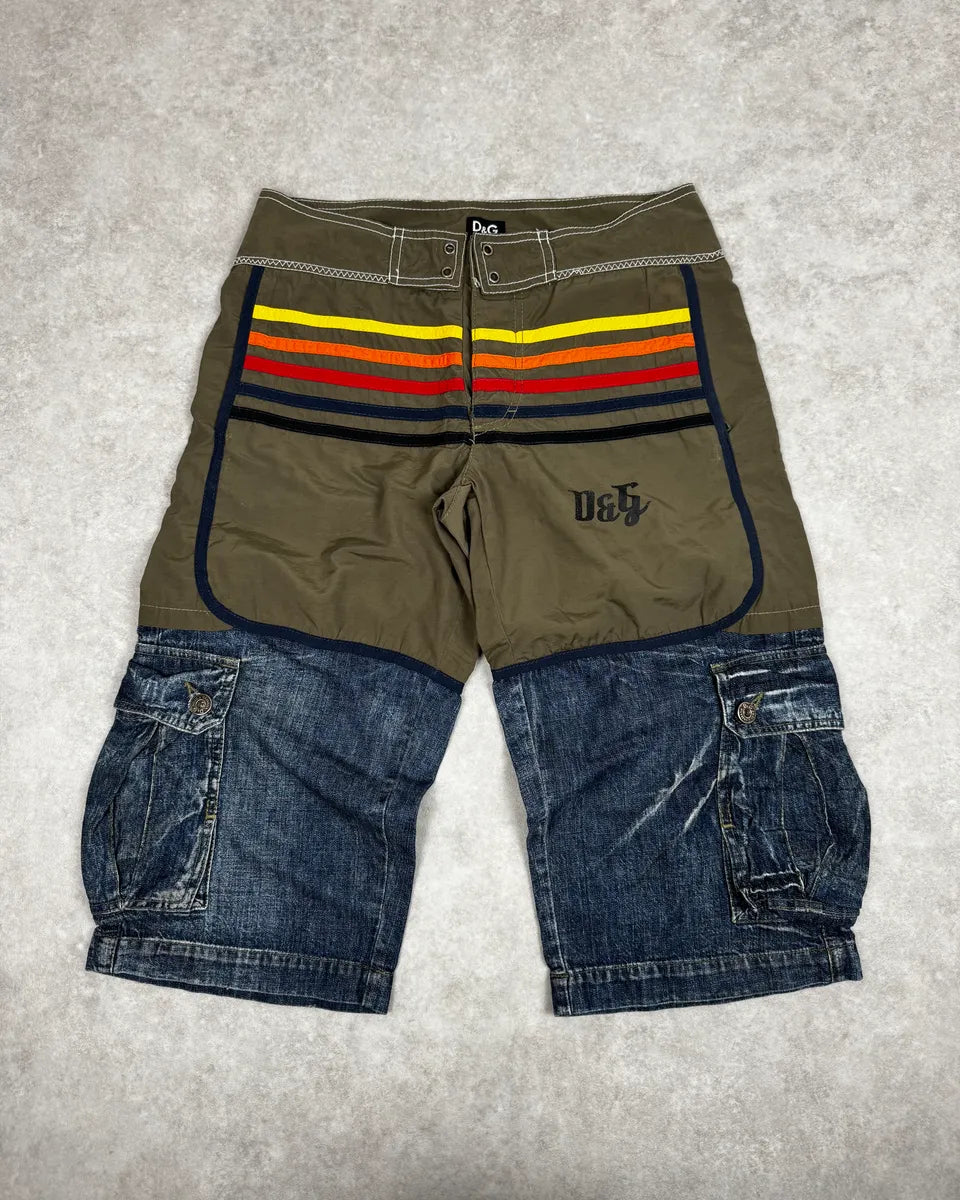 SS2006 Dolce & Gabbana Swimwear Denim Cargo Shorts qKAdqXI 1