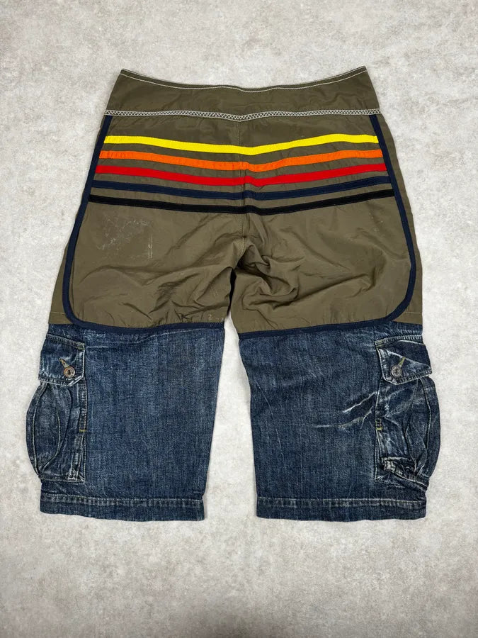 SS2006 Dolce & Gabbana Swimwear Denim Cargo Shorts qKAdqXI 2