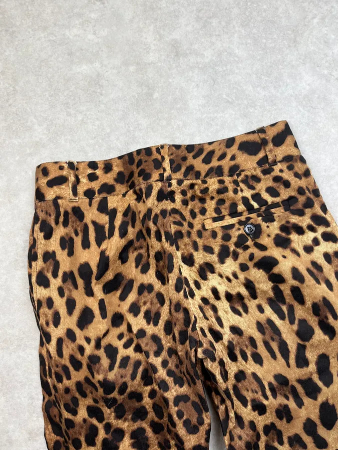2000s Dolce & Gabbana Tan Leopard Pants vFCiTHT 7