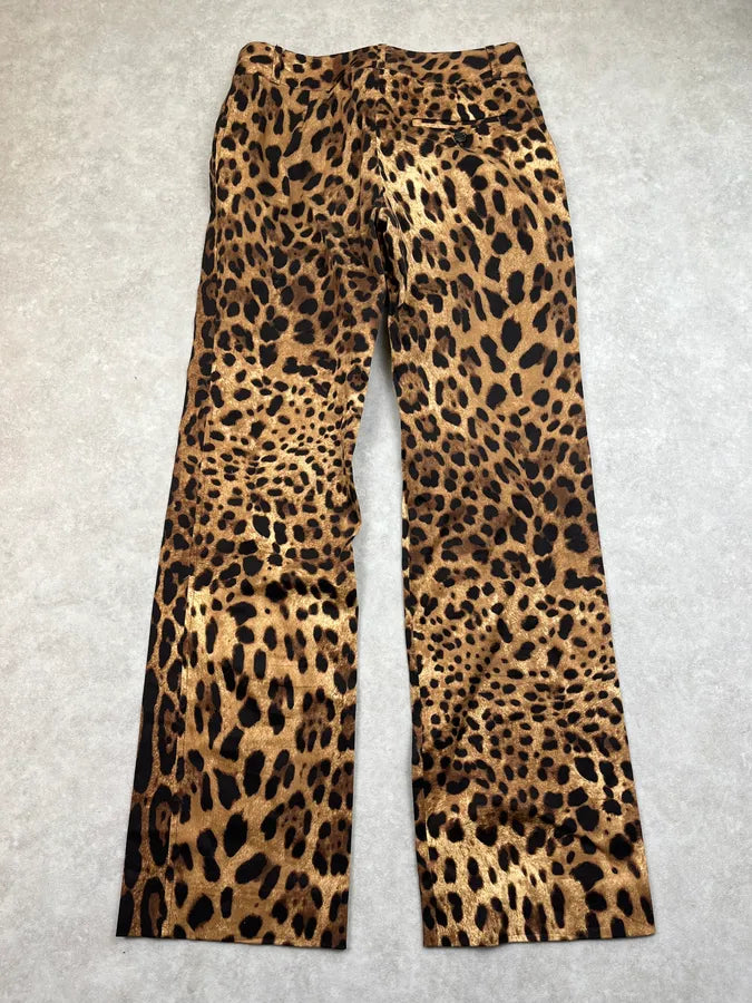 2000s Dolce & Gabbana Tan Leopard Pants vFCiTHT 6