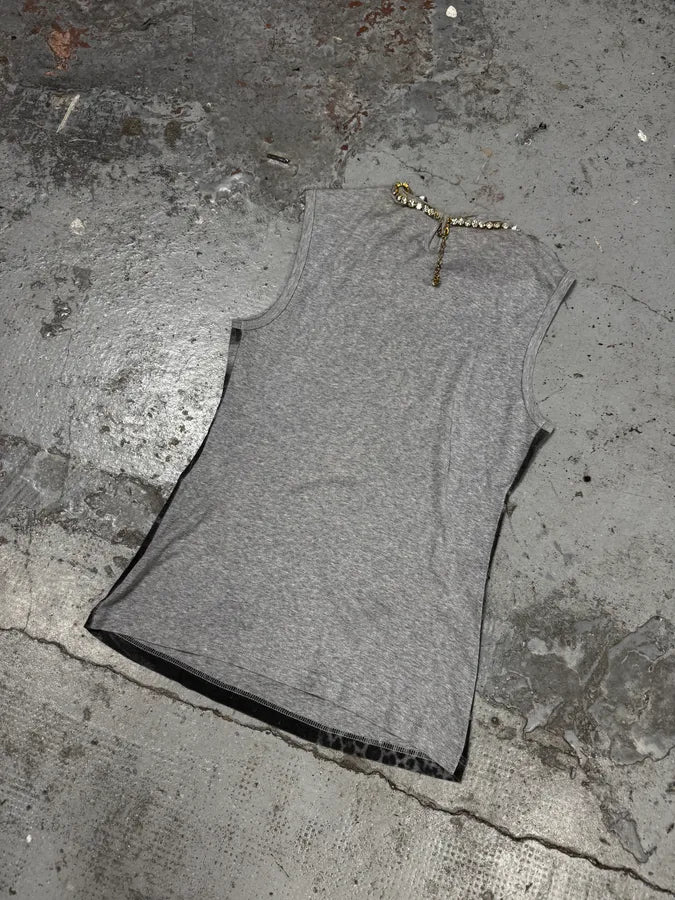 2000s Dolce & Gabbana Tank Top Leopard Golden Necklace AkViduv 3