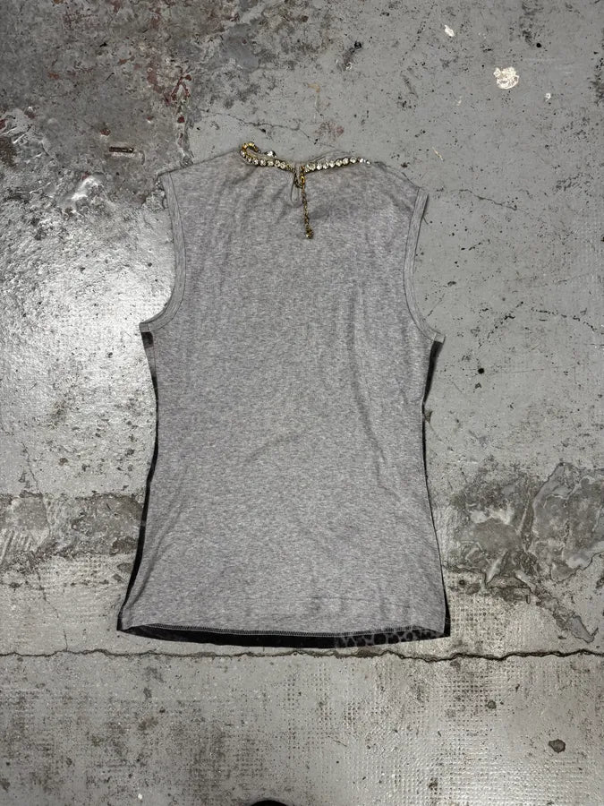 2000s Dolce & Gabbana Tank Top Leopard Golden Necklace AkViduv 2