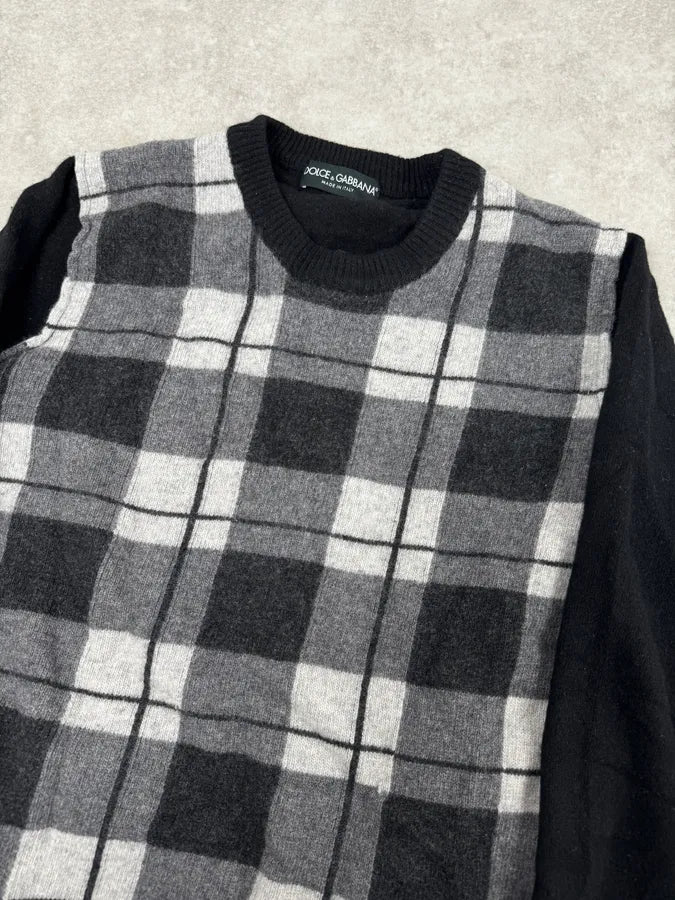 2000s Dolce & Gabbana Tartan Wool Sweater NNqjOeS 4