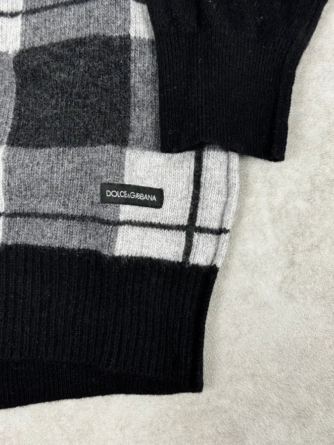 2000s Dolce & Gabbana Tartan Wool Sweater NNqjOeS 6