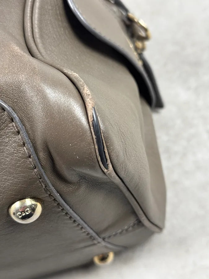 AW2010 Dolce & Gabbana Taupe Multi-Zip Leather Lily Bag gLmYJez 10