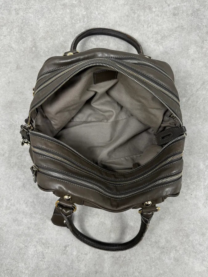 AW2010 Dolce & Gabbana Taupe Multi-Zip Leather Lily Bag gLmYJez 13