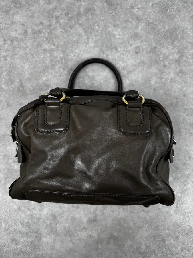 AW2010 Dolce & Gabbana Taupe Multi-Zip Leather Lily Bag gLmYJez 3