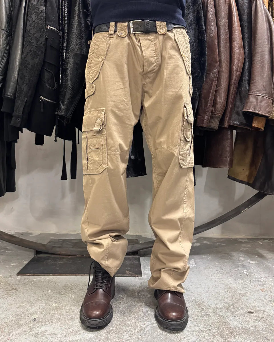 2000s Dolce & Gabbana Technical Beige Cargo Pants rdxnbRj 2