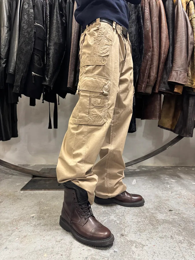 2000s Dolce & Gabbana Technical Beige Cargo Pants rdxnbRj 0