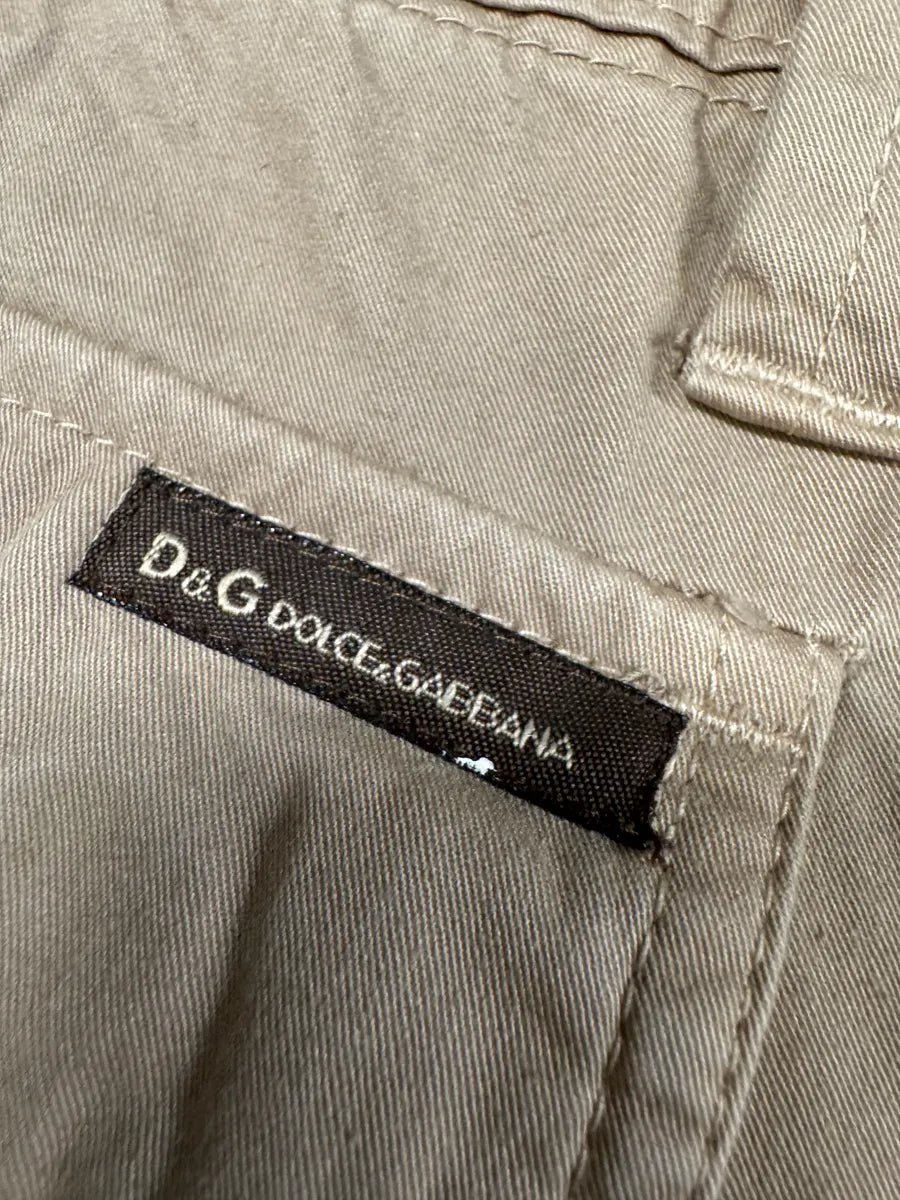 2000s Dolce & Gabbana Technical Beige Cargo Pants rdxnbRj 9