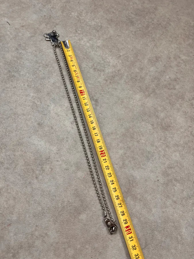 2000s Dolce & Gabbana Teddy Bear Grey Necklace HrOWawq 6