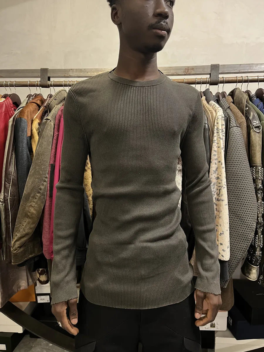 2000s Dolce & Gabbana Tern Green Knit Sweater wZsARhh 0