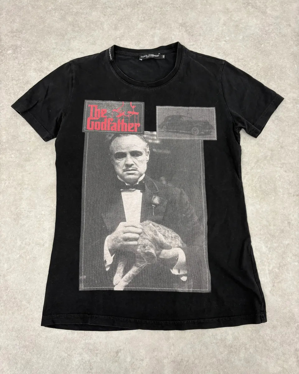 2000s Dolce & Gabbana The Godfather Black T-Shirt zbBgewA 0