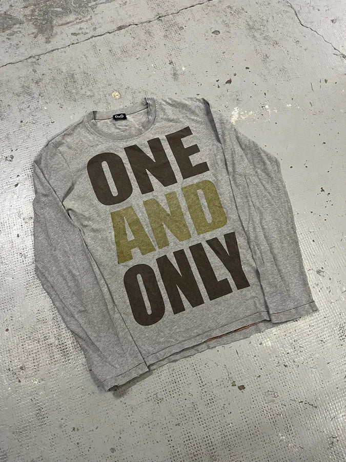 2000s Dolce & Gabbana The Only One Grey Longsleeves mdnCFxz 3