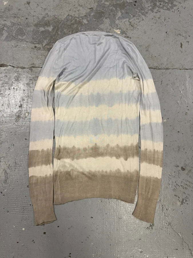 2000s Dolce & Gabbana Tie and Dye Blue Sweater sfmkYZK 1