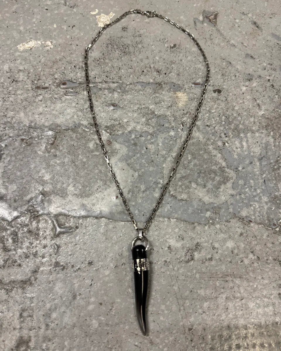 2000s Dolce & Gabbana Tooth Pendant Slicer Necklace (OS) mOZZLhn 0