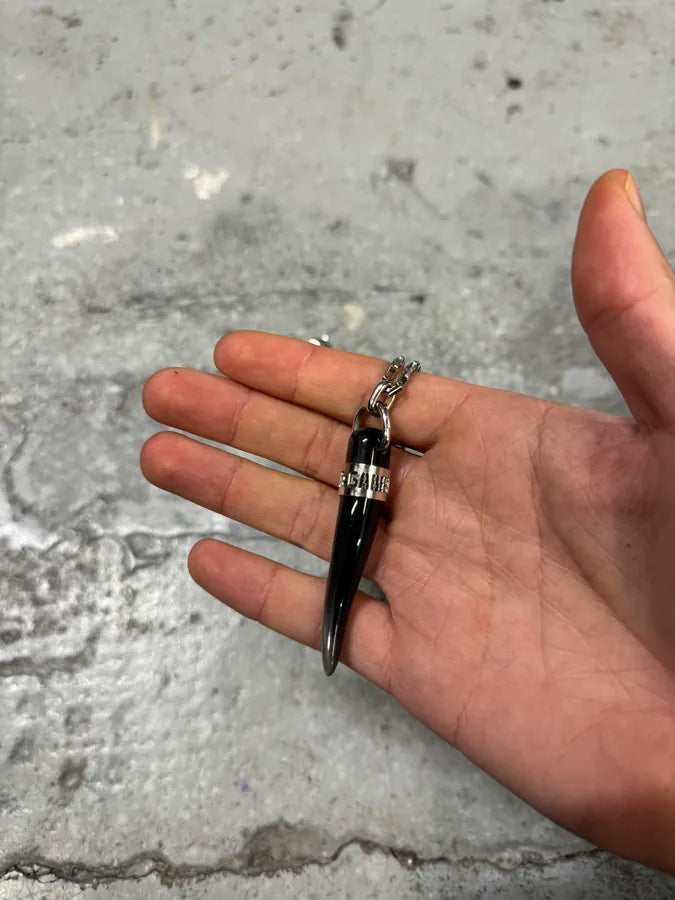 2000s Dolce & Gabbana Tooth Pendant Slicer Necklace (OS) mOZZLhn 4