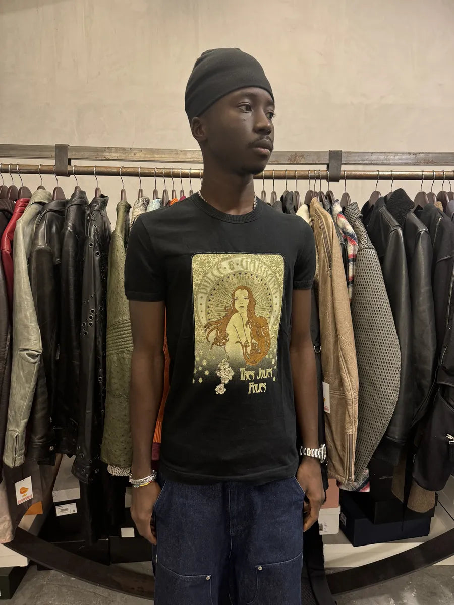 2000s Dolce & Gabbana Tres Jolies Folies Black T-Shirt YBaylbt 2
