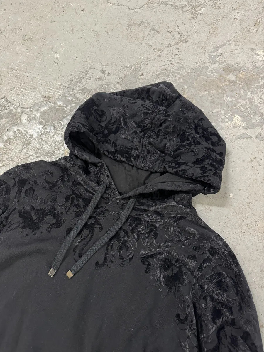 2000s Dolce & Gabbana Tribal Dark Shadow Relief Hoodie (L) 7