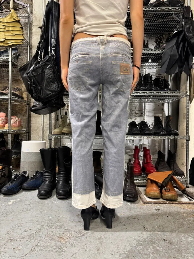 2000s Dolce & Gabbana Trompe L’oeil Pants (S) PvzevQt 3