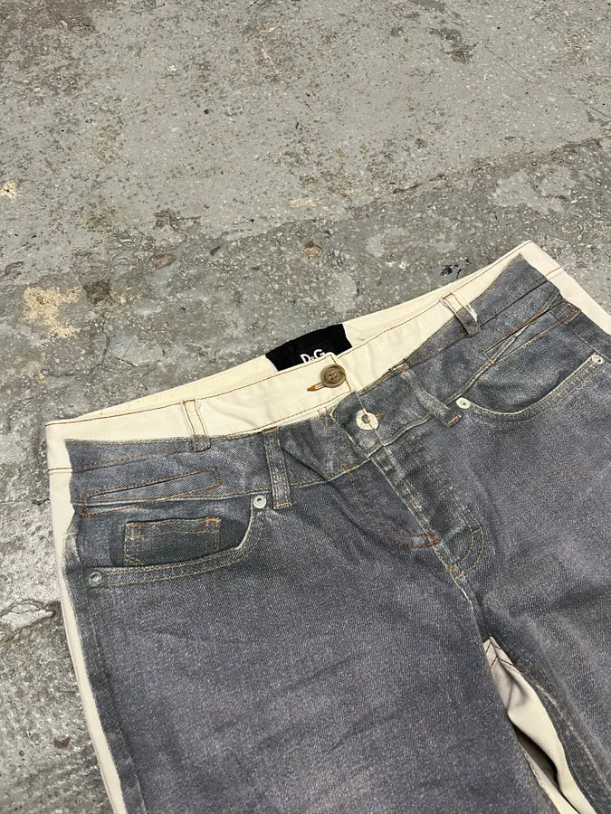 2000s Dolce & Gabbana Trompe L’oeil Pants (S) PvzevQt 6