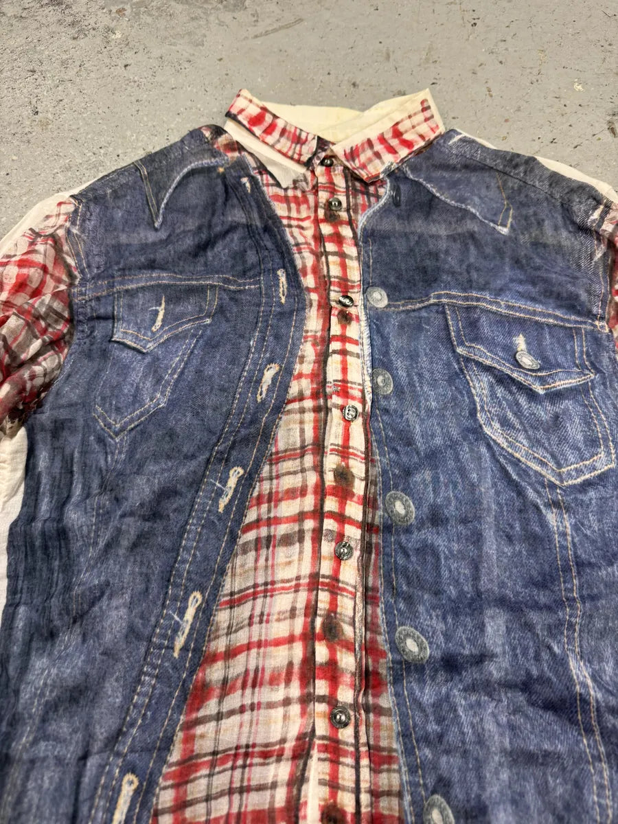 2000s Dolce & Gabbana Trompe L’oeil Shirt Longsleeves liltgyY 9