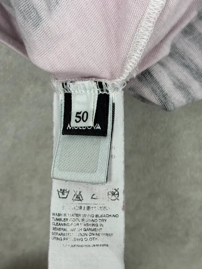 SS2010 Dolce & Gabbana Trompe L’Oeil Stripes Polo T-Shirt eJaLNxV 8