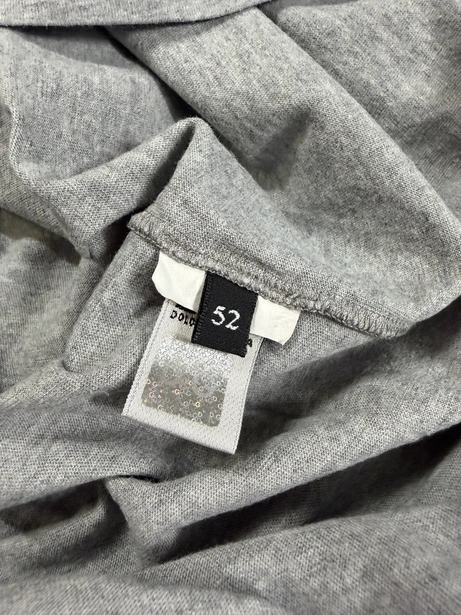 2000s Dolce & Gabbana Trompe L’Oeil Tie Grey T-Shirt gbevJJV 5