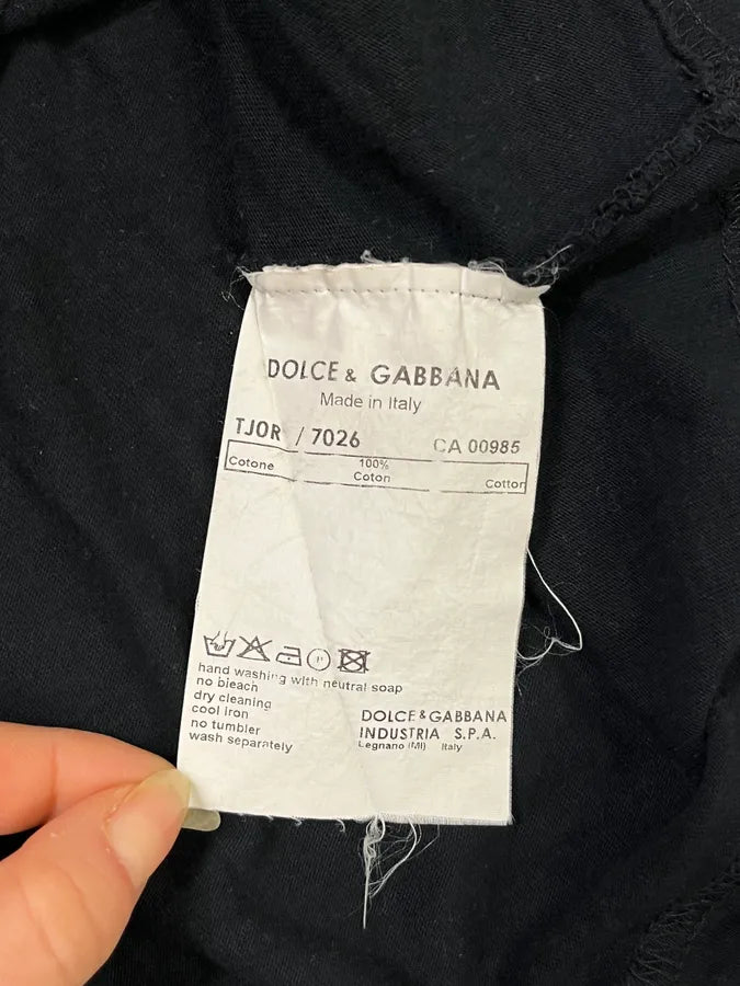 2000s Dolce & Gabbana Très Jolies Folies Black Tank Top CYWILCO 8