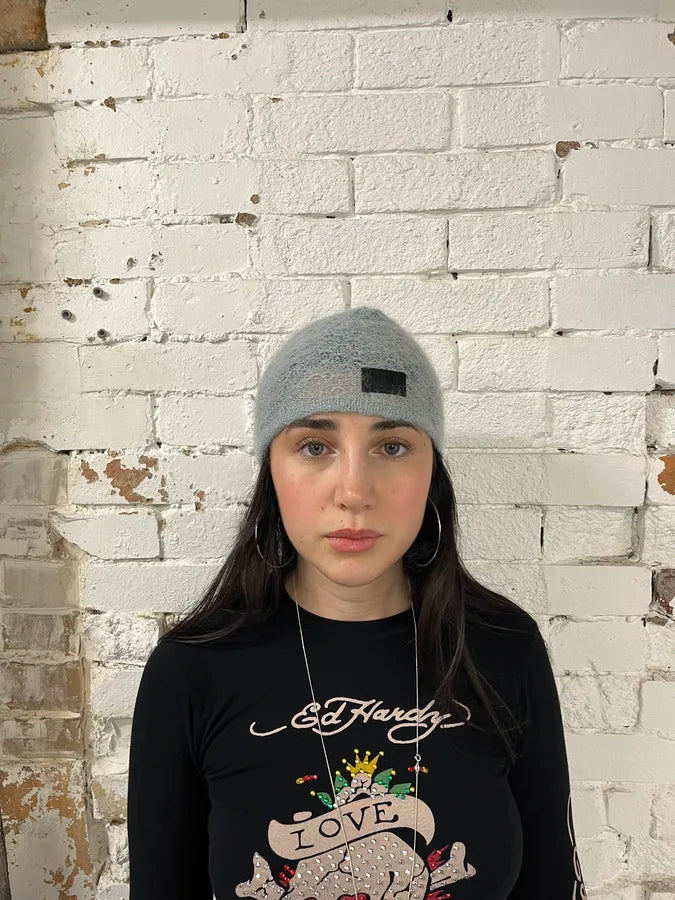 2000s Dolce & Gabbana Turquoise Mohair Beanie CVCfjuB 2