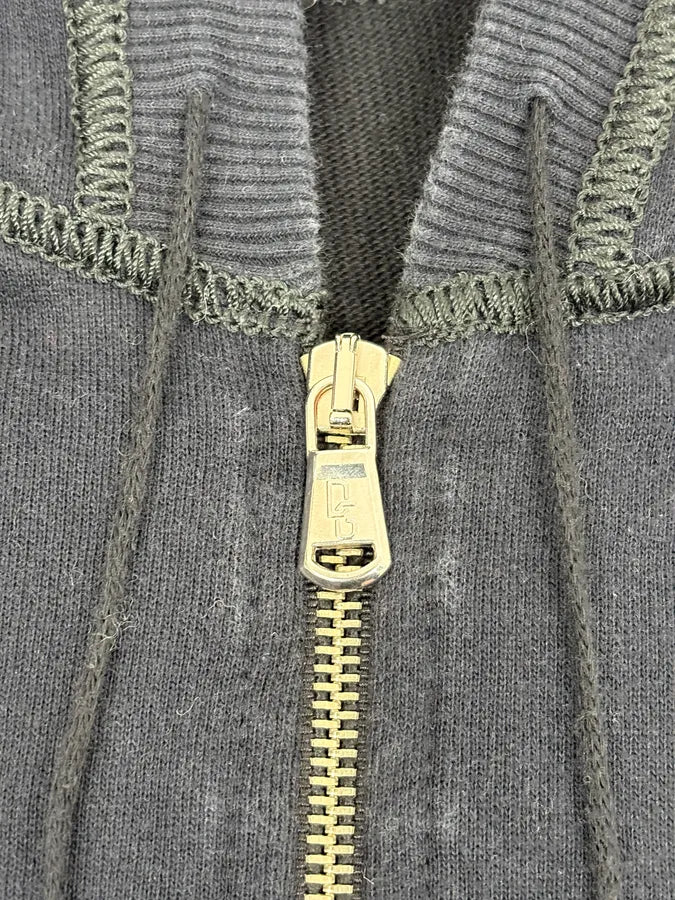 2000s Dolce & Gabbana Two Tone Black & Navy Zip Hoodie OpXWzNw 6