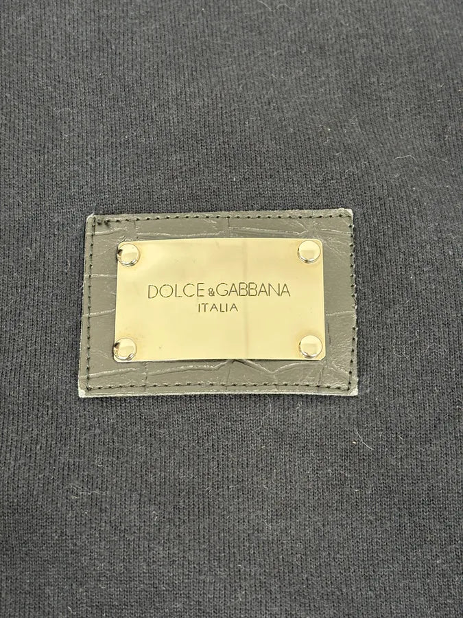 2000s Dolce & Gabbana Two Tone Black & Navy Zip Hoodie OpXWzNw 9