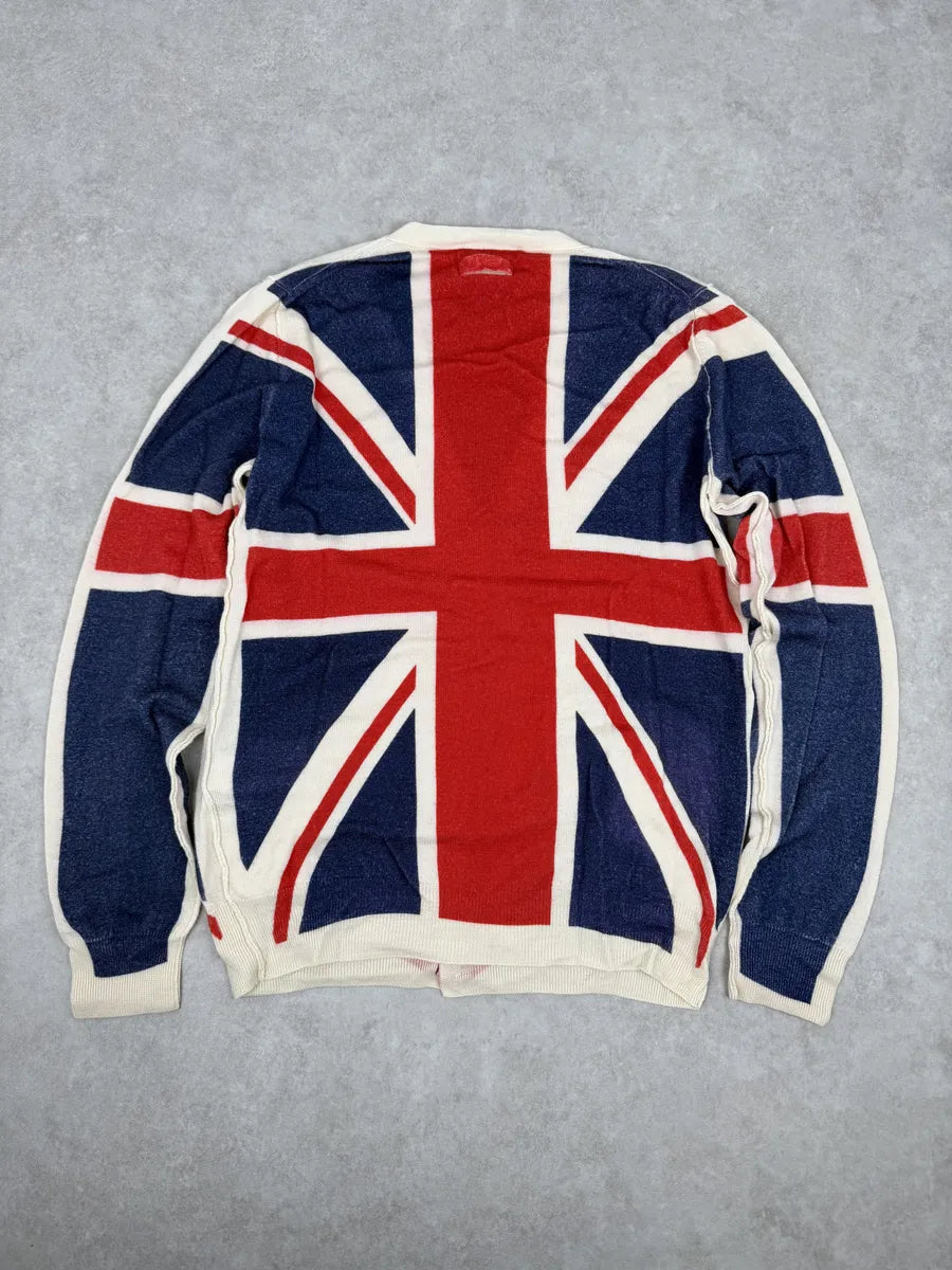 2000s Dolce & Gabbana UK Flag Cardigan Sweater DKemGkp 1